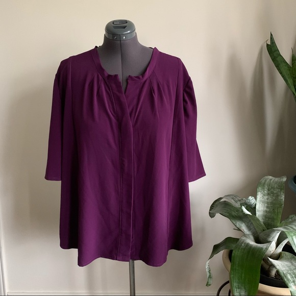 Hand made purple blouse size 2X - Picture 1 of 5